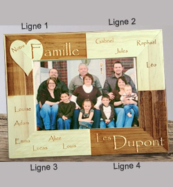 Cadre bois décor ''Famille''19