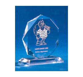 Trophée plexiglass Transparent<br>''luxe'' 117-4121
