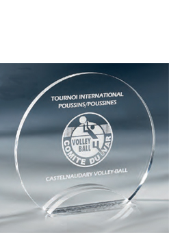 Trophée plexiglass Transparent<br>''luxe'' 175-4321
