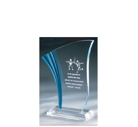 Trophée plexiglass Transparent<br>''luxe'' 162-2121