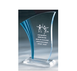 Trophée plexiglass Transparent<br>''luxe'' 162-2221