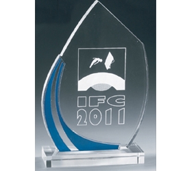 Trophée plexiglass Transparent<br>''luxe'' 162-6321
