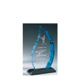 Trophée plexiglass Transparent<br>''luxe'' 163-0121