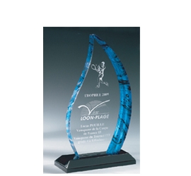 Trophée plexiglass Transparent<br>''luxe'' 163-0221