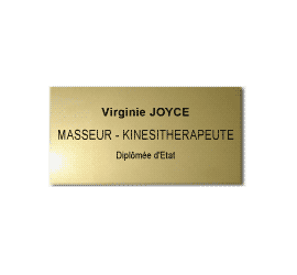 Plaque plexi CLASSIQUE 20x10<br>2 lignes2