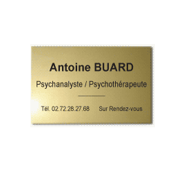 Plaque Pro ÉCO 25x15<br>5 lignes de texte5