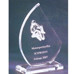 Trophée plexiglass Transparent ''luxe'' 116-63